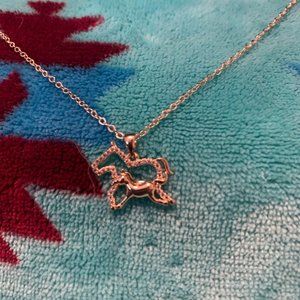 Brand NEW Gold Colored Horse Necklace